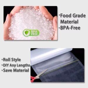 Food Vacuum Storage Packaging Bags for Vacuum Sealer Meat Fruit Vegetable Sous Vide Cooking Bag 12/15/20/25/28cm 500cm/roll - Image 2