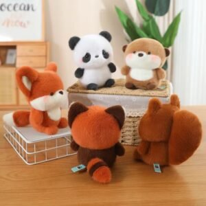 Custom Soft Stuffed Animal Bulk Plush Animal Small Kawaii Mini Animal Raccoon Penguin Elephant Panda Plush - Image 4