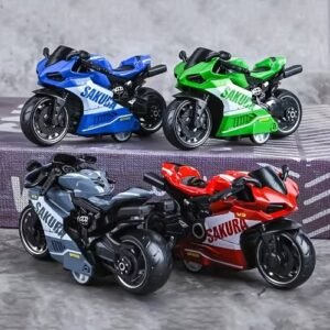 1pc Cool alloy pull-back motorcycle toy, simulation motorcycle racing mod - Image 7