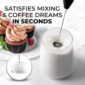 Handheld Fast Drink Mixer Kitchen Powerful Milk Frother Wand With Duracell Batteries Electric Milk Frother Rechargeable - Image 2