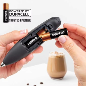 Handheld Fast Drink Mixer Kitchen Powerful Milk Frother Wand With Duracell Batteries Electric Milk Frother Rechargeable - Image 3