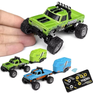 RC Off-Road Monster Truck 1:64 Scale Remote Control Mini Climbing Car 2.4G Electric 4-Channel 20m Range Ready-to-Go Charger - Image 3