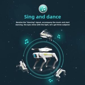 Interactive Robot Dog App-Enabled STEM Learning RC Fire Bullet Robot Dog Funny Multifunctional Smart Robotic Toy for Kids - Image 4