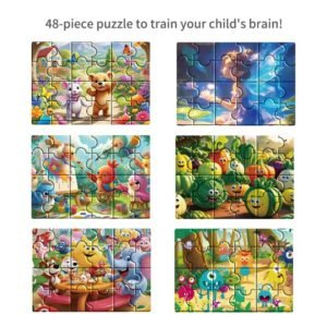 Keybaby Custom Wholesaler 25*17.5cm Mini 24 Pcs Kids Cardboard Jigsaw Puzzle - Image 3