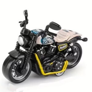 1pc Cool alloy pull-back motorcycle toy, simulation motorcycle racing mod - Image 3